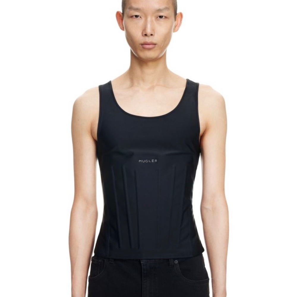 Mugler x HM Corset-waist Tank Top